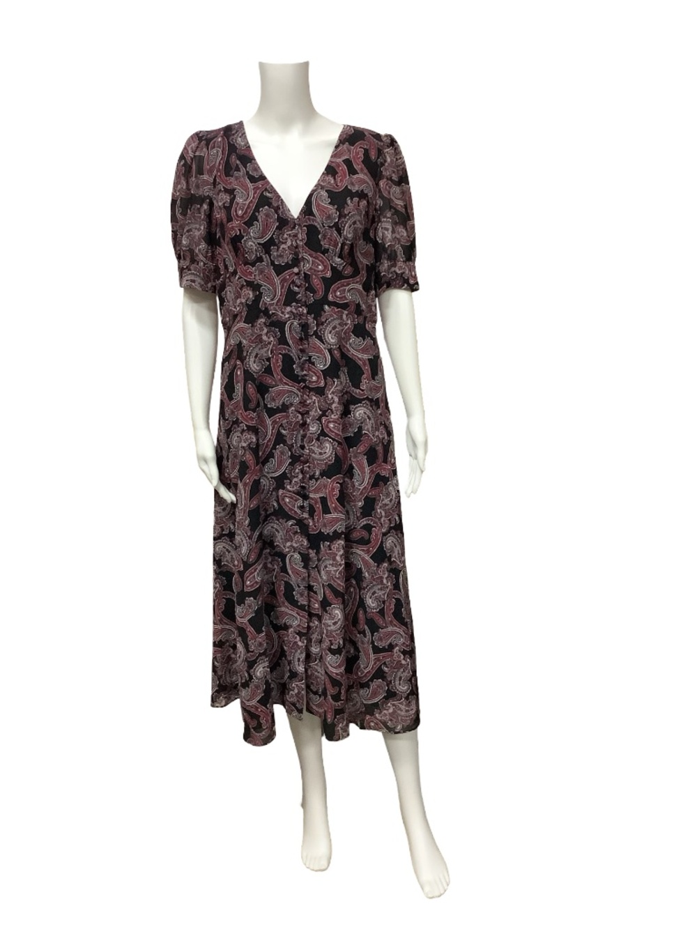 Micheal Kors Long Paisley Print Dress w/Tags Size: L